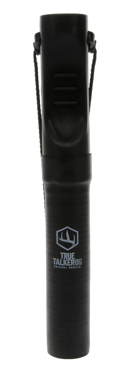 Hunters Specialties 100145 True Talker OG Open Call Attracts Deer, 5 Deer Vocalizations, Mature/Young Buck Grunts, Doe/Fawn Bleats & Aggressive Buck Growl, Black Rubber