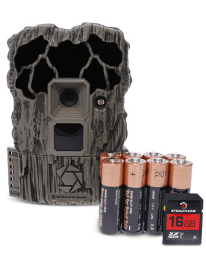 Stealth Cam STCQS20NGK QS20 Combo Camo No Glow IR Flash, Up to 32GB SD Card Memory, Features Integrated Python Provision Lock Latch