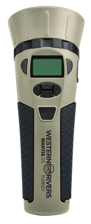 Western Rivers GC25TKY Mantis Electronic Turkey Call, 25 Preloaded Sounds, Tan Plastic Includes Hand Lanyard