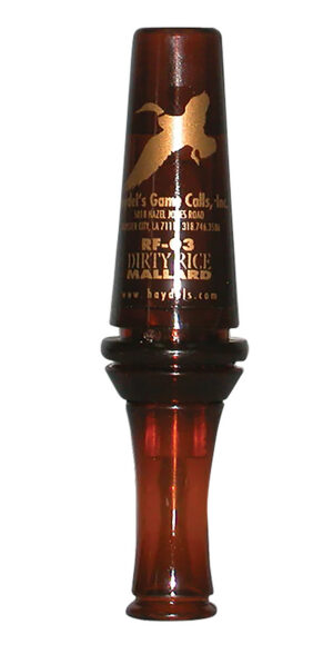 Haydel's Game Calls RF03 Dirty Rice Open Call Double Reed Mallard Sounds Attracts Ducks Brown Plastic