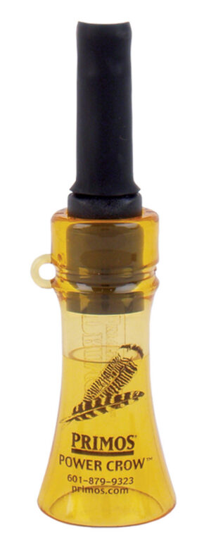 Primos 330 Power Crow Open Call Crow Sounds Attracts Crow/Turkey Black/Yellow Plastic