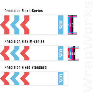 Last Chance WrapWorks Velocity Chevron Salmon/Blue Precision Flex L-Series