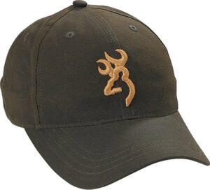 BRN CAP 3-D DURA-WAX BRN/GOLD LOGO