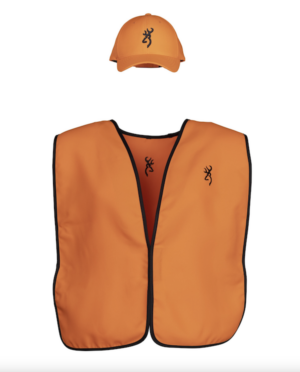 BRN VEST/CAP COMBO BKMRK BLAZE ORG