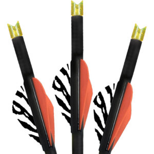 Lumenok Carbon Crossbow Bolts 22 in. HD Orange Moon Nocks 3 pk.